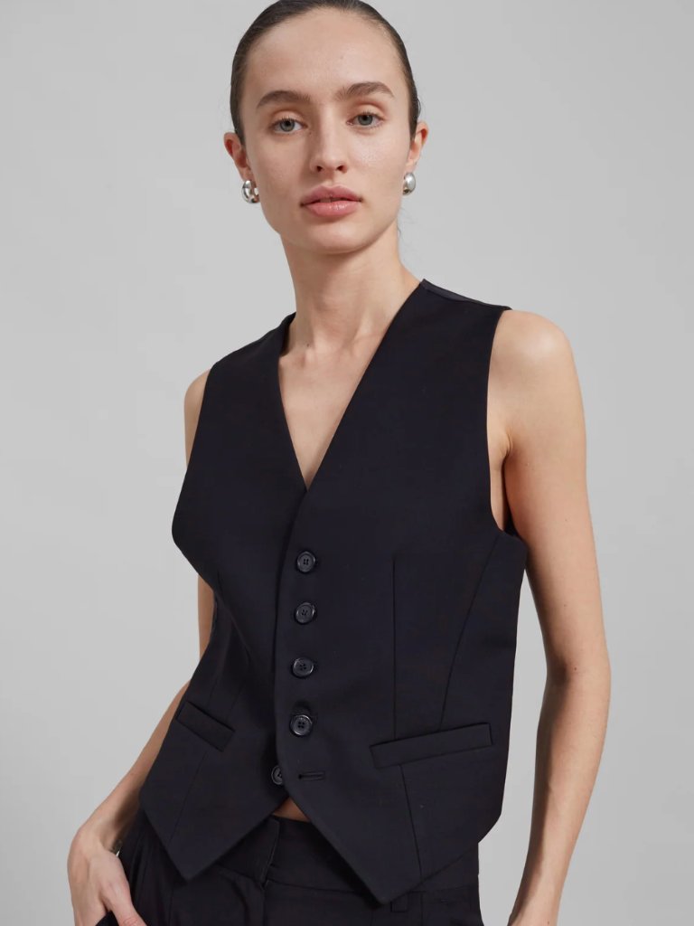 Frankie Shop Black Gelso Waistcoat